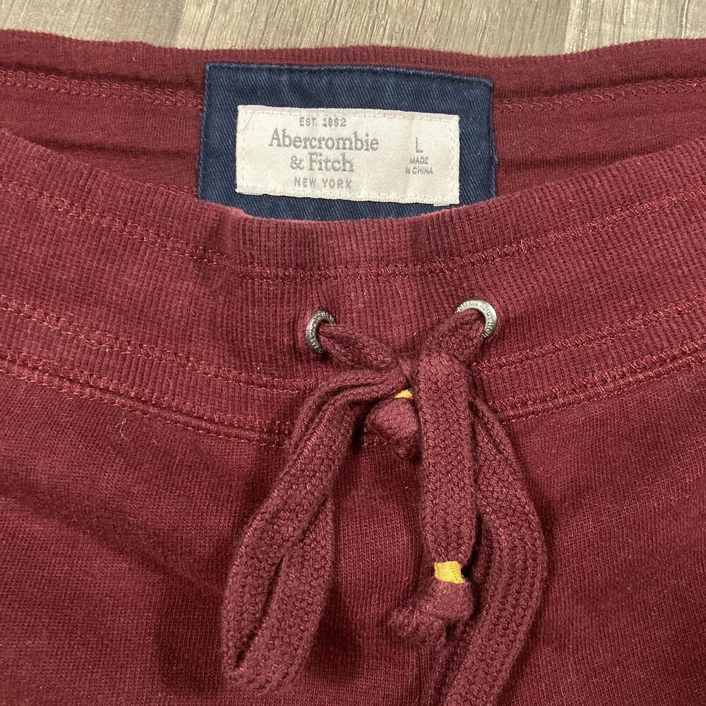 Y2K Abercrombie Fitch Shorts L Micro Mini Low Rise Sweat Terry Cloth Sporty - Picture 3 of 6